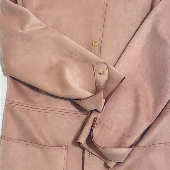 ZARA rose suede coat - Picture 5 of 5